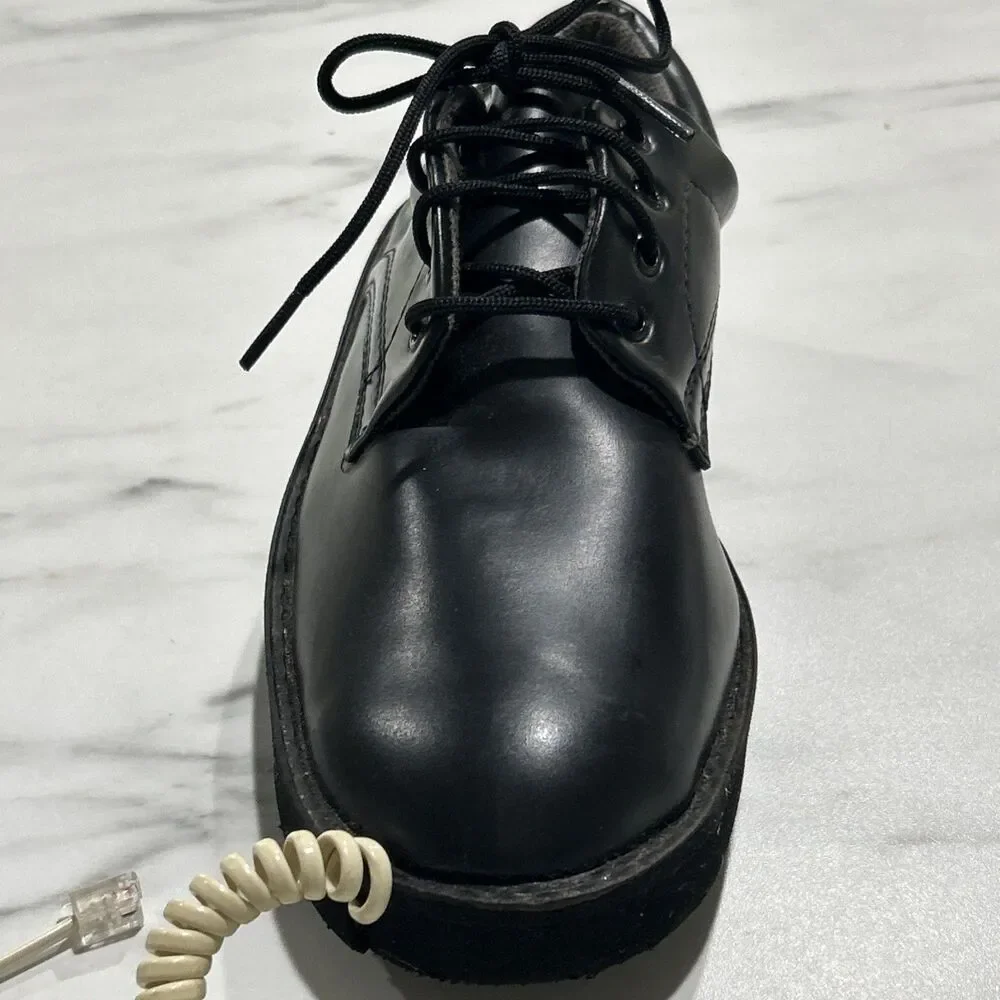 Rare! 1991 Nick at Nite Get Smart Shoe phone Oxford Lace Up Black